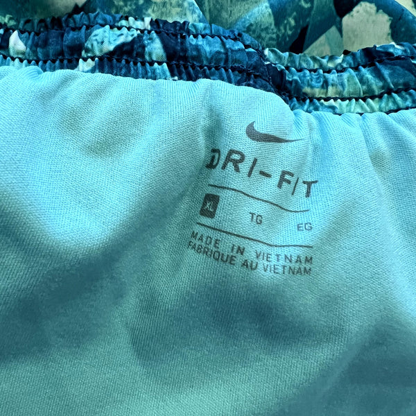 Nike Tempo Mixed Blue Lined Athletic Shorts Youth XL