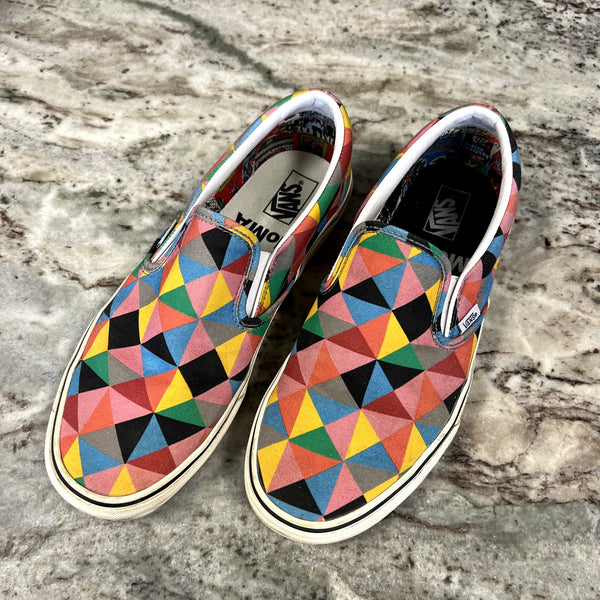Vans Classic Slip On Sneakers Moma Fiath Ringgold Edition Women's Size 9.5