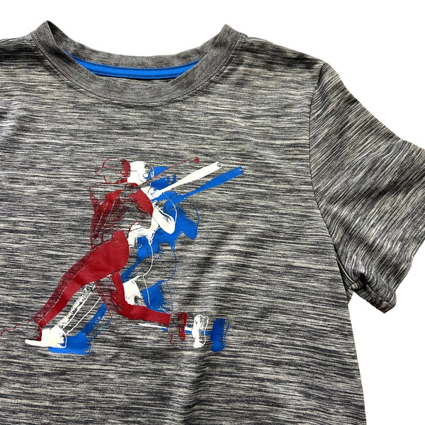 BCG Boy's Gray Baseball Athletic Tee Youth Large
