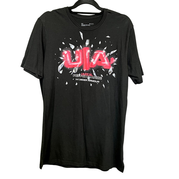 Under Armour Unreal Performance Men's Loose Fit Black Graphic Tee Medium