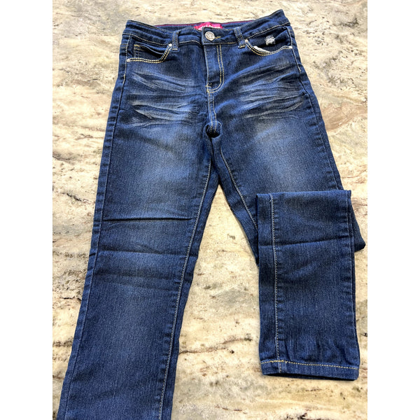 Pink Latte Girls Medium Wash Skinny Jeans Size 12