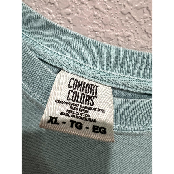 Comfort Colors Billy Bob's Texas Teal Graphic Tee Size XL