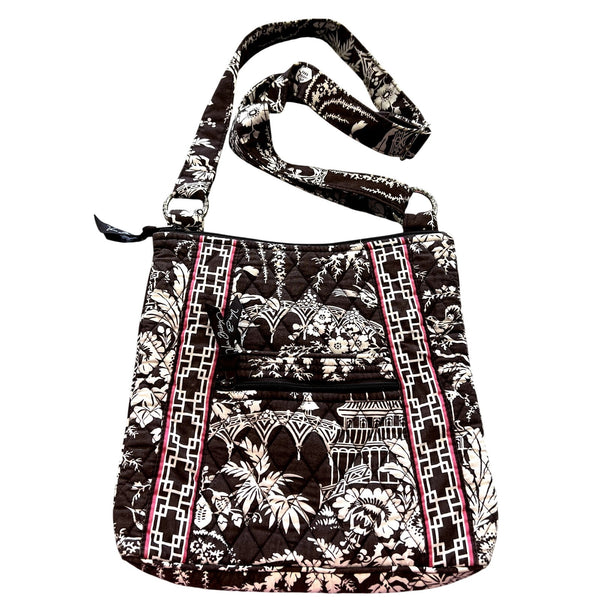 Vera Bradley Convertible Crescent Crossbody Bag Japanese Sanctuary