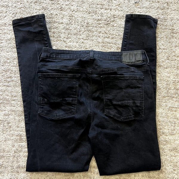 Pacsun Men's Black Stacked Skinny Jeans Size 34/32