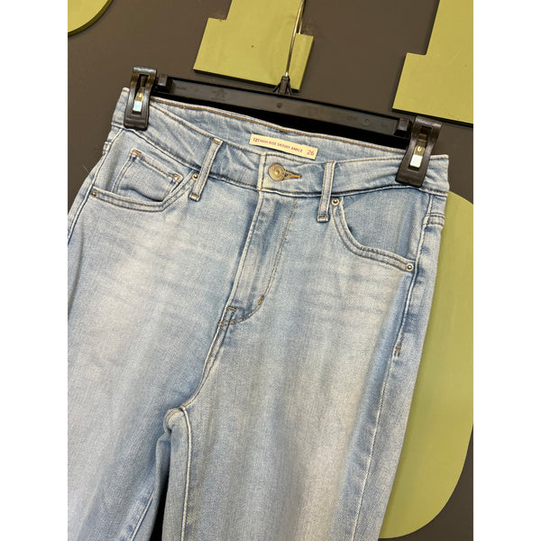 Levi's 721 High Rise Light Wash Skinny Ankle Jeans Size 26