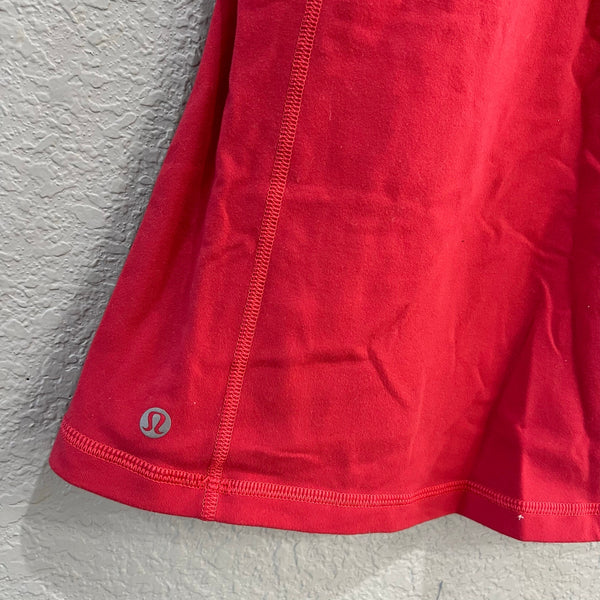 Lululemon Cool Racerback Coral Red Tank Top Size 8