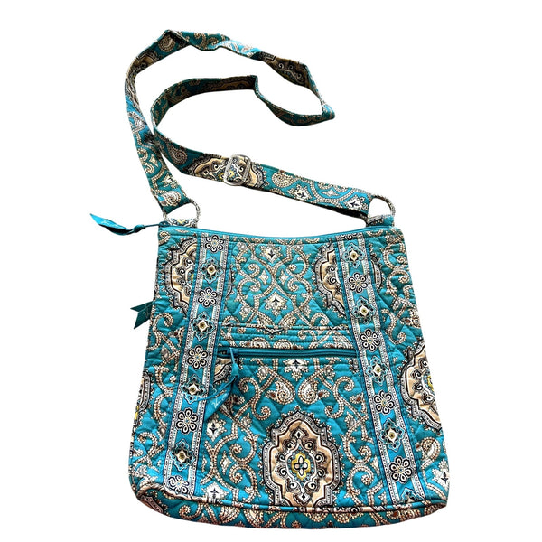 Vera Bradley Hipster Crossbody Bag Retired Totally Turquoise Pattern