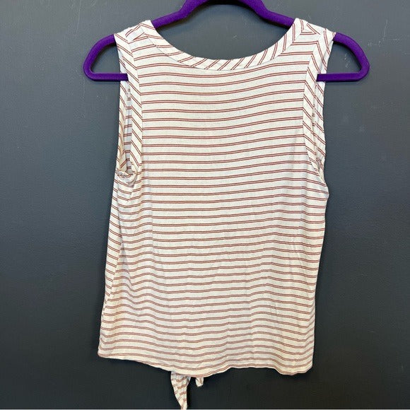 Striped Button Down Tank Top Size Small