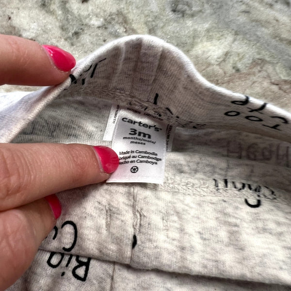 Carter's Little Bitty Heart Breaker Outfit Size 3 Mo