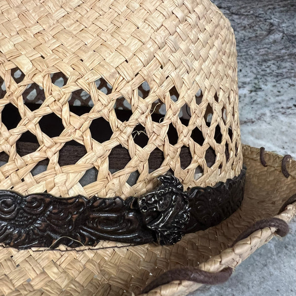 Charlie 1 Horse "Wild Horse" Straw Fedora Hat