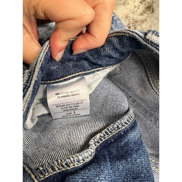 Cello Distressed Cropped Ankle Jeans Size 1
