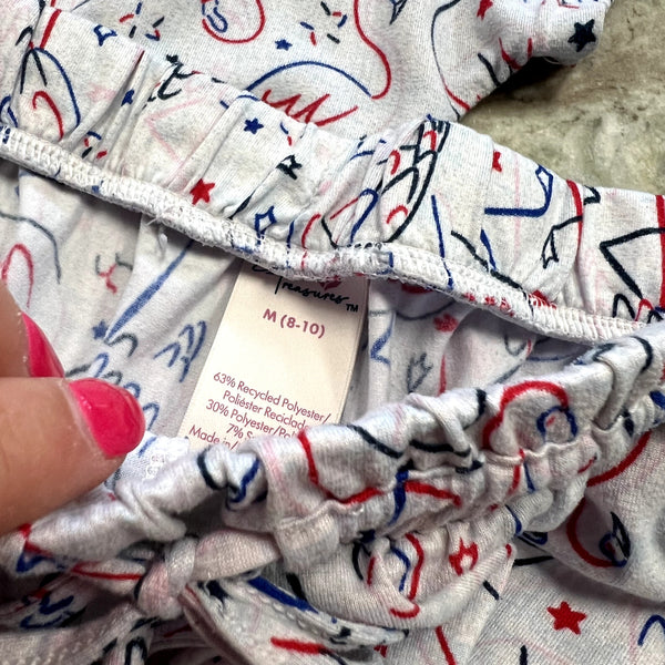 Flamingo Red + Blue Butter Soft Pajama Set Size Medium