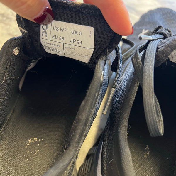 On Running Cloud X Women's Black Athletic Shoes Size 7