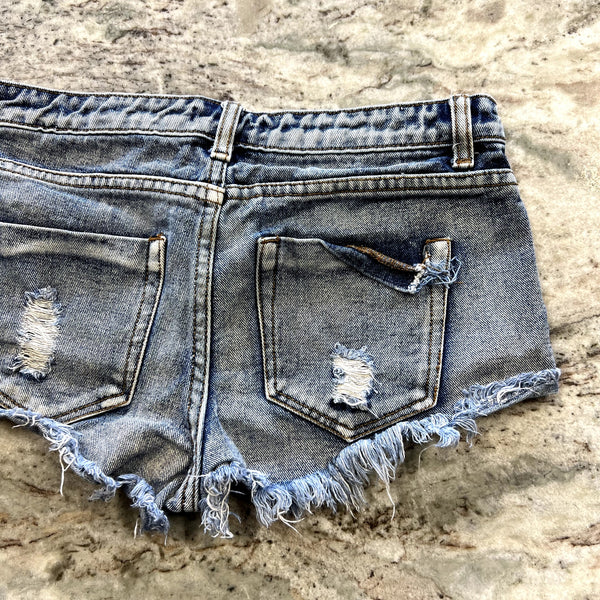 Forever 21 Denim Cutoff Shorts Size 27 Y2K