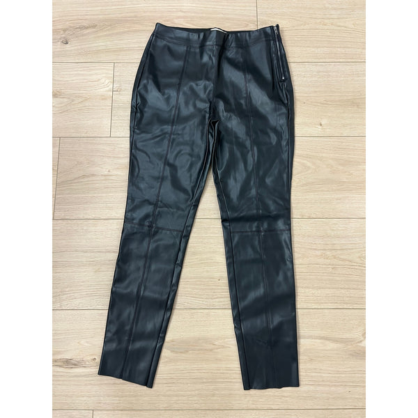 ee:some Black Faux Leather Pants Size Medium