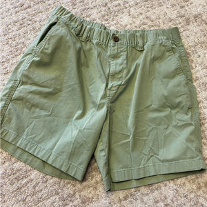 Bearbottoms Olive Green Elastic Waist Shorts Size XL 7" Inseam