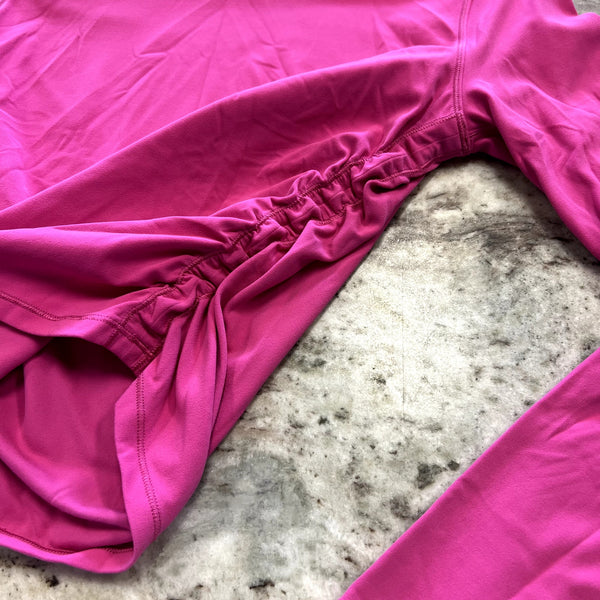 Lululemon Ruched Side Pink Long Sleeve Athletic Top Size 6