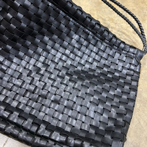 NWT Black Nine West Weaved Shoulder Bag