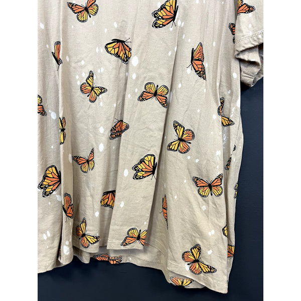 Attitude Not Included Y2K Butterfly Tee Plus Size 2XL