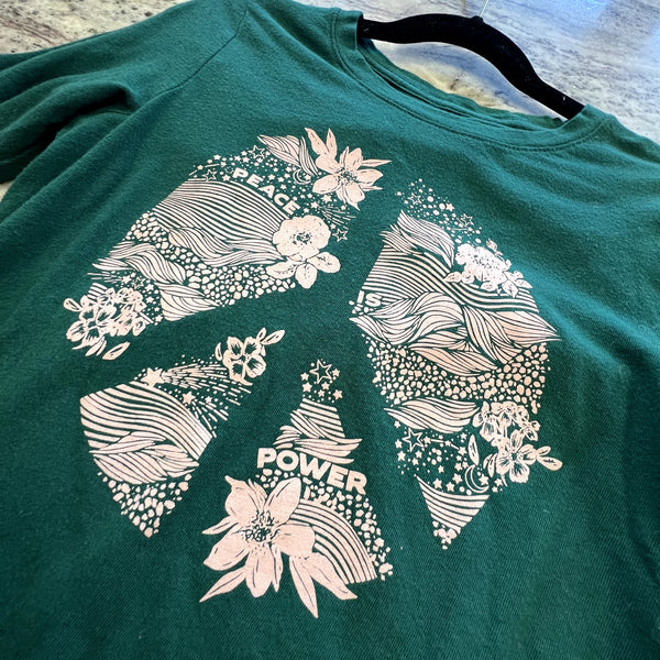 Old Navy Peace Wildflower Graphic Top Size Youth 8