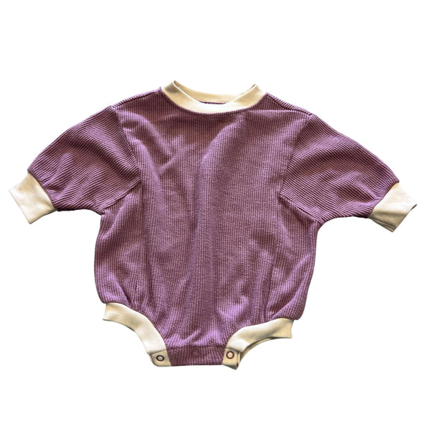 Cat & Jack Mauve Ribbed Romper Size 0-3 Mo