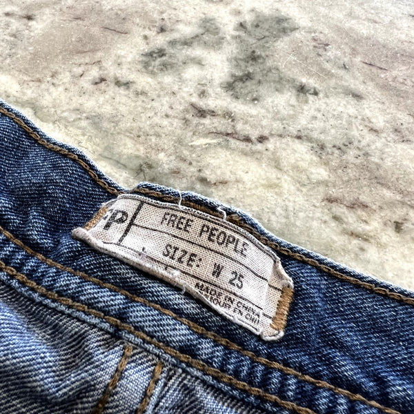Free People Denim Distressed Cutoff Shorts Size 25