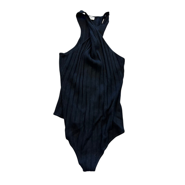 Abercrcombie & Fitch Criss Cross Neck Sleeveless Sweater Bodysuit XL