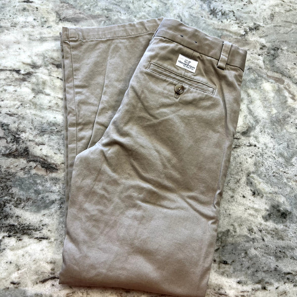 Vineyard Vines Boys Flat Front Flannel Khaki Jeans Size 12