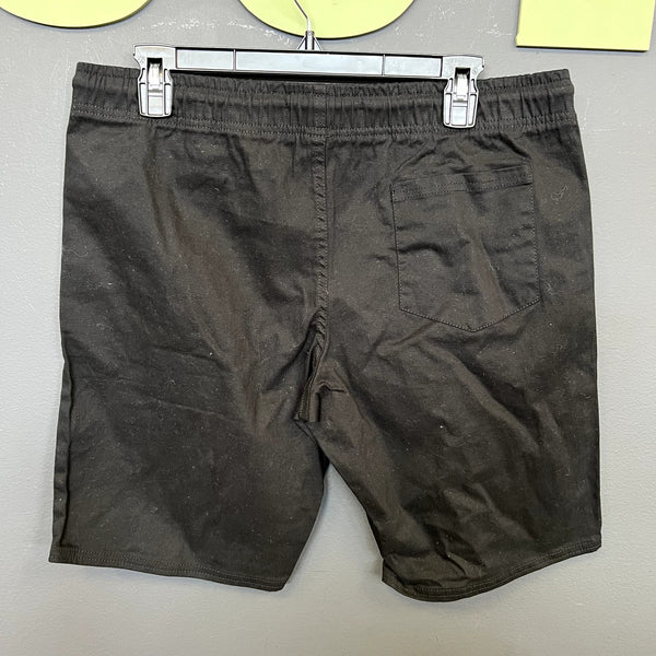 Red Rhino Men's Black Denim Elastic Waist Shorts Size XL