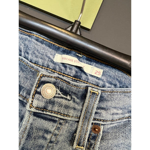 Levi's Light Wash Ribcage Straight Leg Jeans Size 25