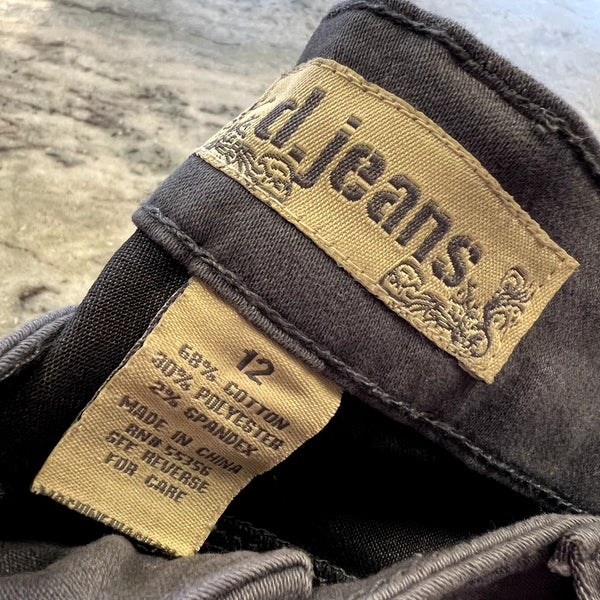 D. Jeans Gray Skinny Leg Jeans Size 12