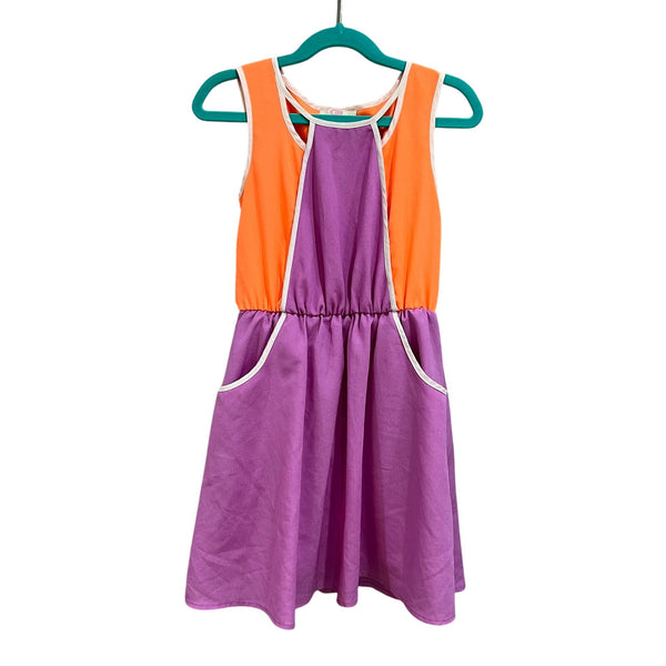 Gianni Bini Girls Purple + Orange Sundress Size Small