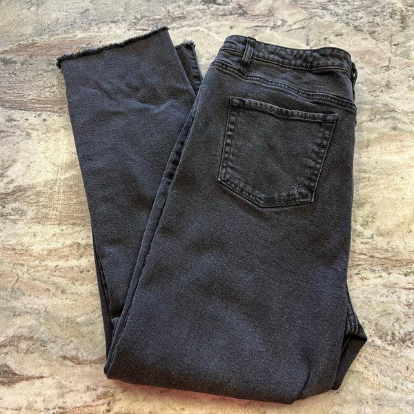 Wonderly Curvy Black Distressed Skinny Jeans Size 16W