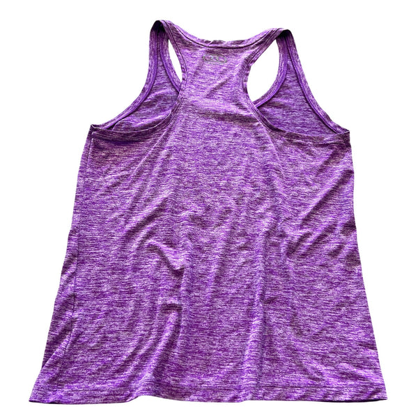 Under Armour Loose Fit Purple Racerback Athletic Tank Medium