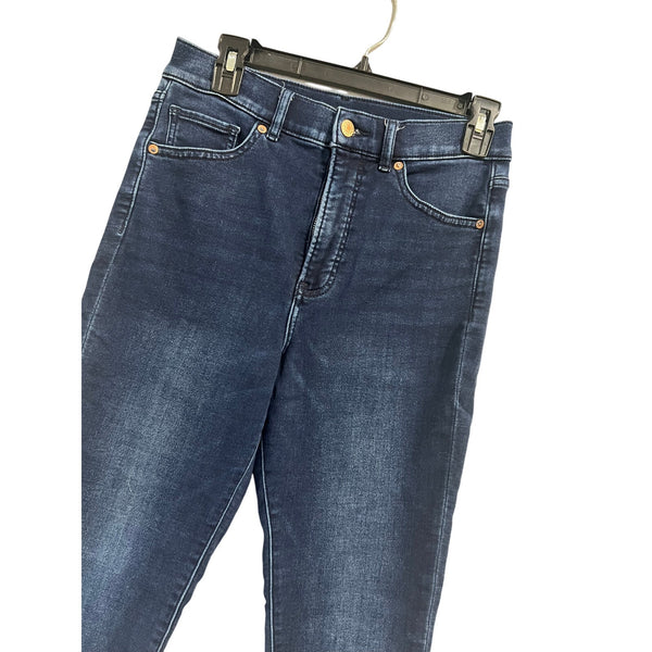 Express High Rise Dark Wash Skinny Jeans Size 8