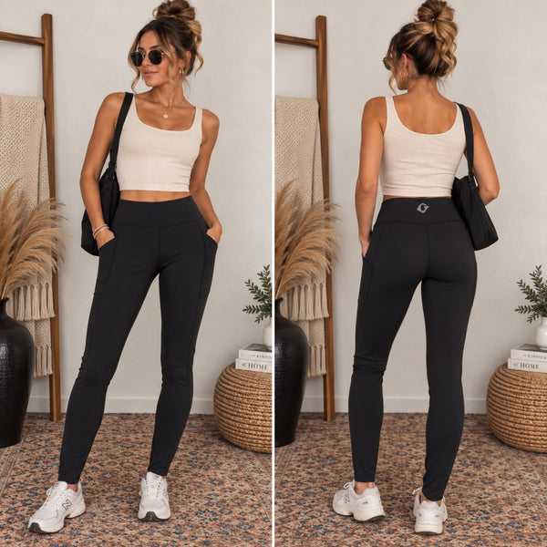 Women's Black Seamless Leggings Size Small/Medium