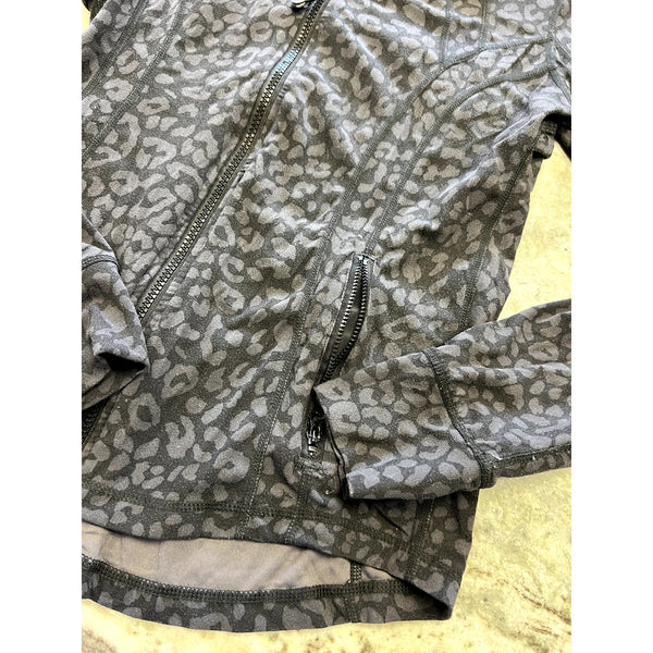 Women's Member's Mark Zen Black Leopard Active Jacket Size Medium