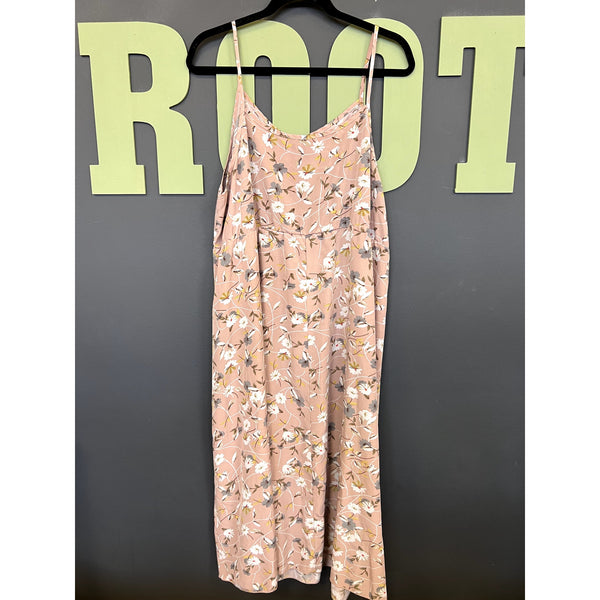 Women's Dusty Blush Floral Maxi Dress Size 3XL
