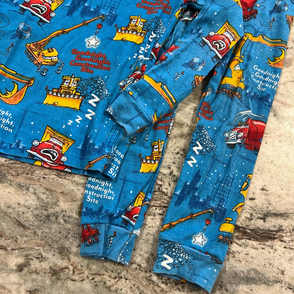 Books to Bed Goodnight Construction Site Two Piece Boys Pajama Set Size 6