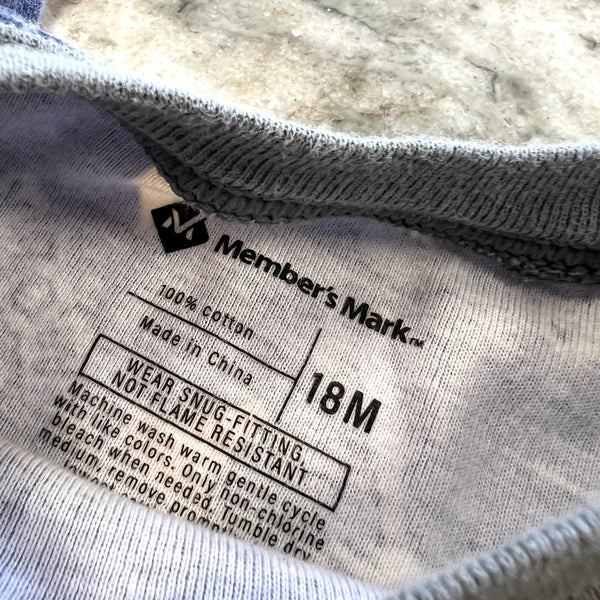 Member's Mark Construction Pajama Set Size 18 Mo