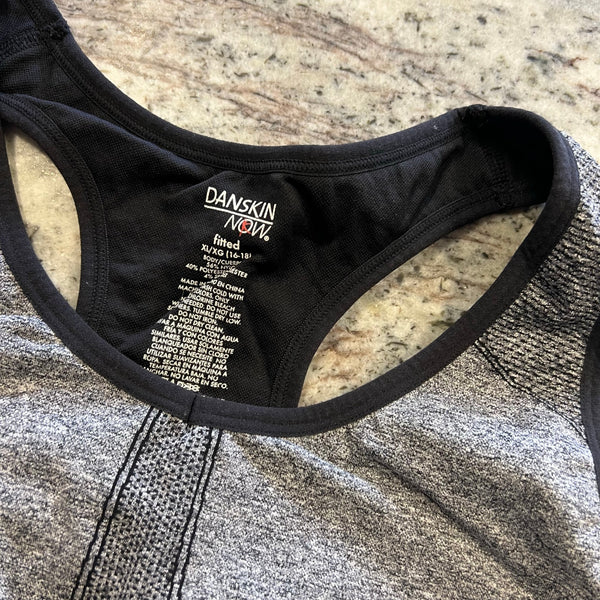 Danskin Now Gray Fitted Sports Bra XL