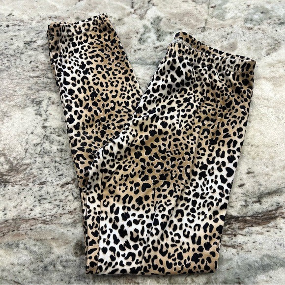 Girls Leopard Leggings Size 10/12