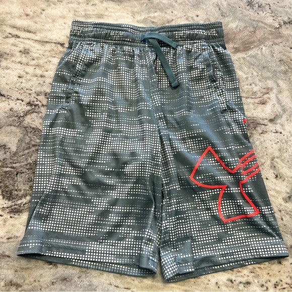 Under Armour UA Gray Loose Fit Athletic Shorts Size Youth Medium