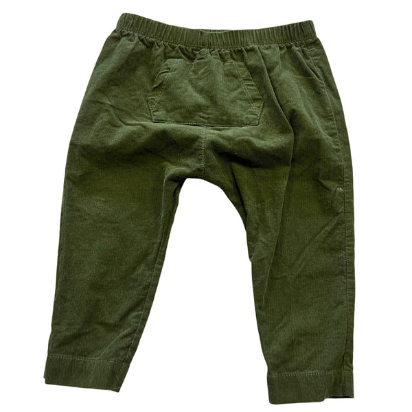 Angel Dear Harem Olive Green Corduroy Pants Size 12-18Mo