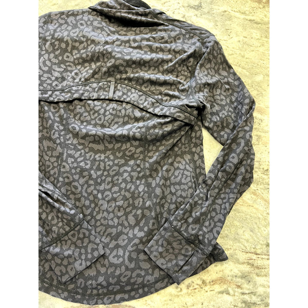 Women's Member's Mark Zen Black Leopard Active Jacket Size Medium