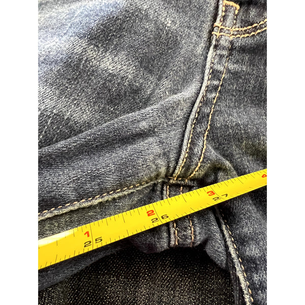 American Eagle Dark Distressed High Rise Jegging Crop Skinny Leg Size 12