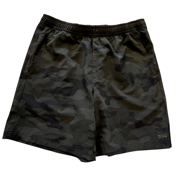 DSG Black Camo Unlined Athletic Shorts Size Youth Medium