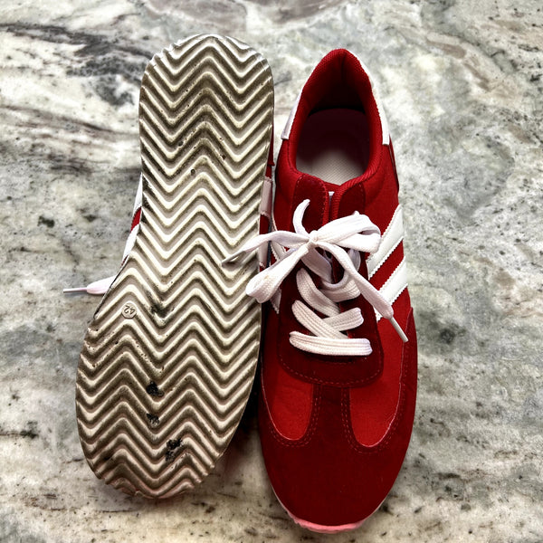 Women's Red Fashion Sneakers Size 10