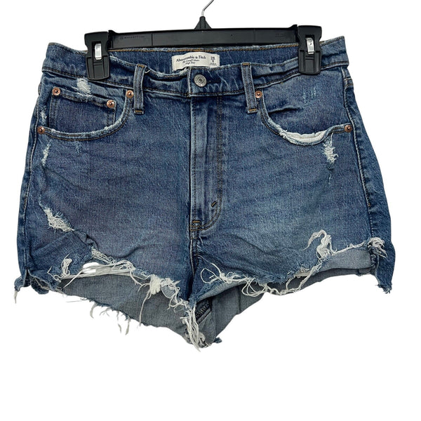 Abercrombie High Rise Cutoff Denim Shorts Size 6