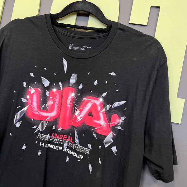 Under Armour Unreal Performance Men's Loose Fit Black Graphic Tee Medium